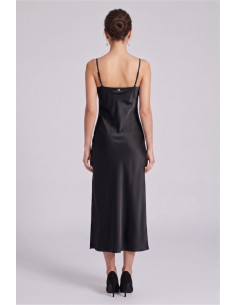 Fresh Flower abito lungo in raso FD611 [807a810b] 2
