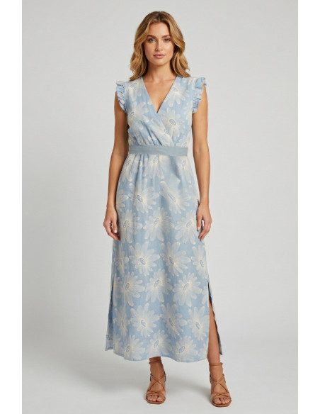 Fresh Flower abito in cotone a fantasia floreale FD675 [51518c06]
