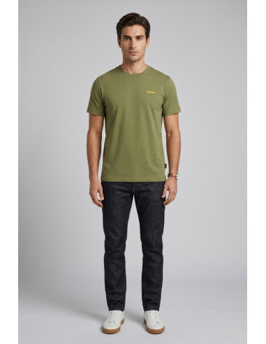 Refrigue t-shirt in jersey con logo ricamato R4533M261 [608e4486]
