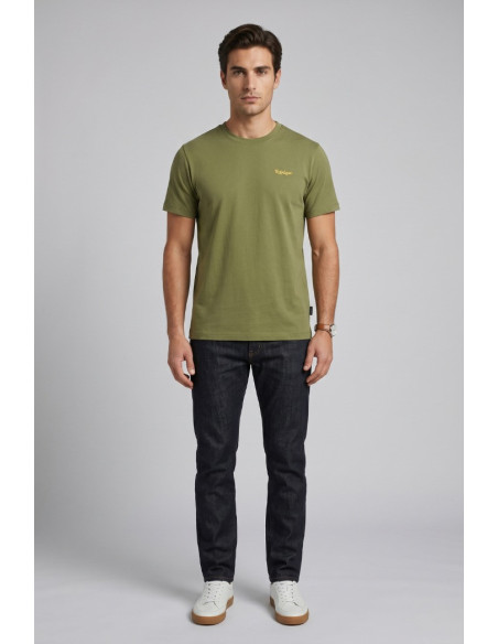 Refrigue t-shirt in jersey con logo ricamato R4533M261 [608e4486]