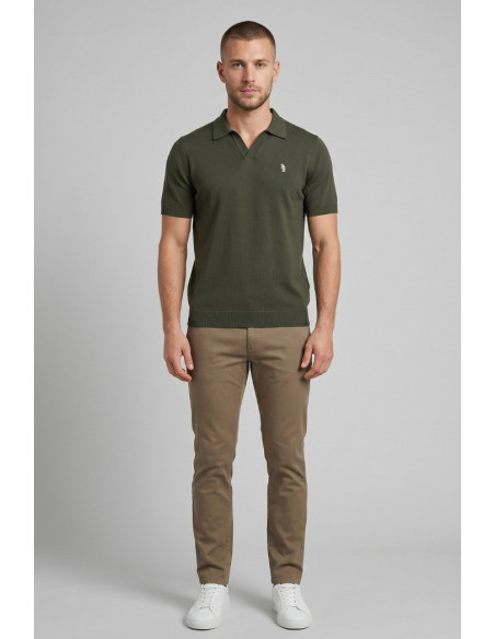 Refrigue polo derby in filo di cotone R5009M261 [40d0a433]
