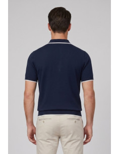 Refrigue polo in filo di cotone con contrasti R5012M261 [7d9dcb54] 2