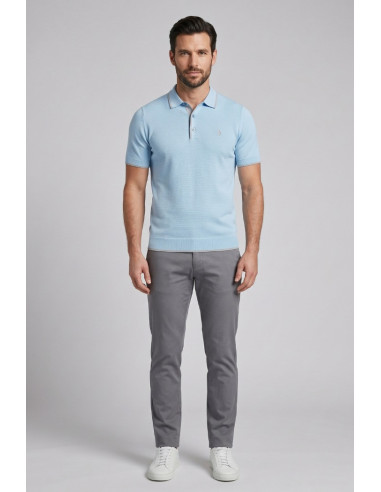 Refrigue polo in filo di cotone con contrasti R5012M261 [1bf4398e]
