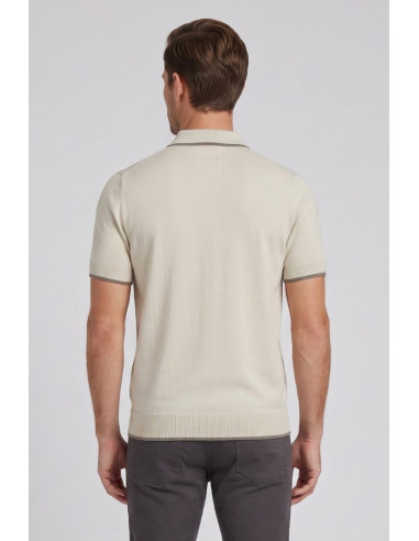 Refrigue polo in filo di cotone con contrasti R5012M261 [0adf72fe]