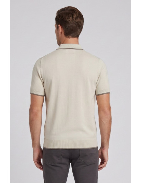 Refrigue polo in filo di cotone con contrasti R5012M261 [0adf72fe]