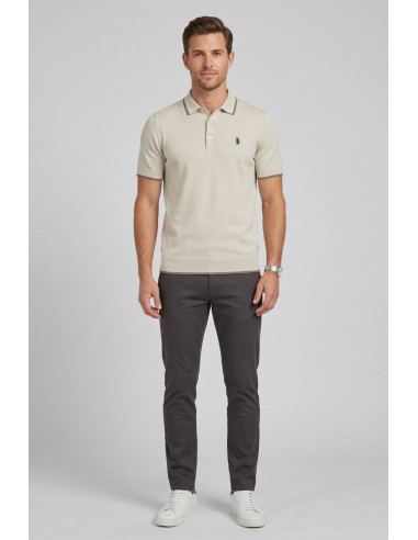 Refrigue polo in filo di cotone con contrasti R5012M261 [bdc2b3fa]