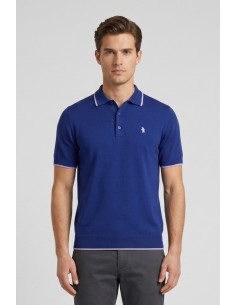 Refrigue polo in filo di cotone con contrasti R5012M261 [e6d6e229]