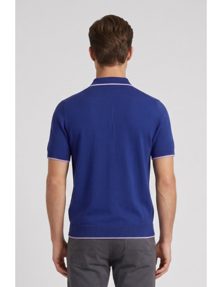 Refrigue polo in filo di cotone con contrasti R5012M261 [3ff0a124]