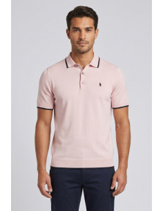 Refrigue polo in filo di cotone con contrasti R5012M261 [8fcc661e]