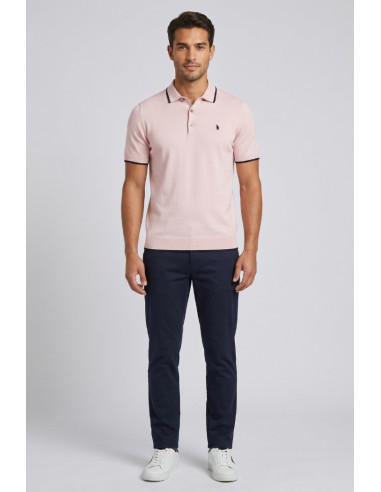 Refrigue polo in filo di cotone con contrasti R5012M261 [e1f7e417]