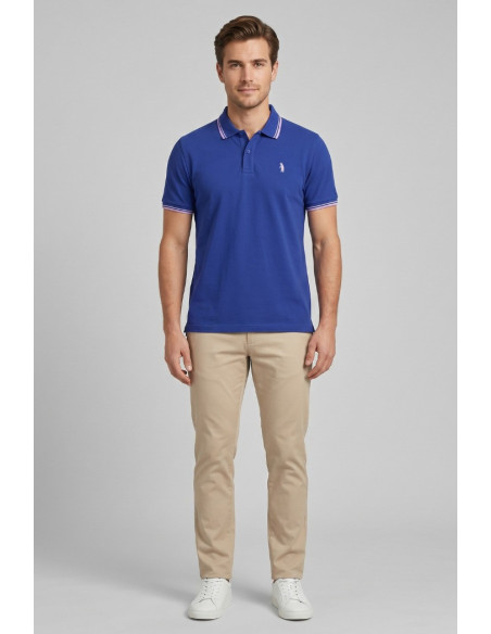 Refrigue polo in piquet di cotone stretch R5017M261 [6a38ab56]