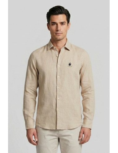 Beverly Hills Polo Club camicia in lino Uran [d918ac60]
