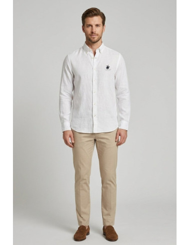Beverly Hills Polo Club camicia in lino Uran [93f58960]