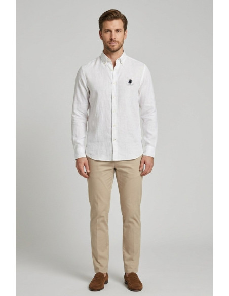 Beverly Hills Polo Club camicia in lino Uran [93f58960]