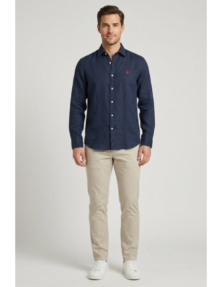 Beverly Hills Polo Club camicia in lino Uran [08eb3366]