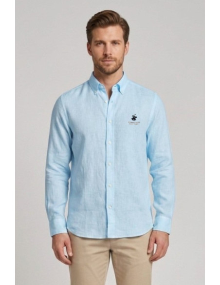 Beverly Hills Polo Club camicia in lino Uran [6e82c1bc]