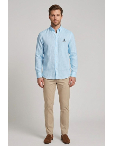 Beverly Hills Polo Club camicia in lino Uran [00b943b5]