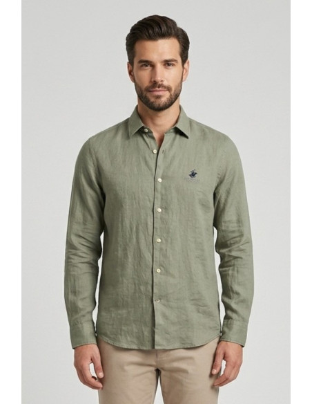 Beverly Hills Polo Club camicia in lino Uran [9ca8638c]