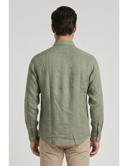 Beverly Hills Polo Club camicia in lino Uran [458e2081]