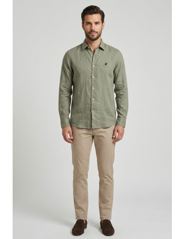 Beverly Hills Polo Club camicia in lino Uran [f293e185]