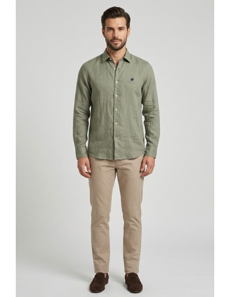Beverly Hills Polo Club camicia in lino Uran [f293e185]