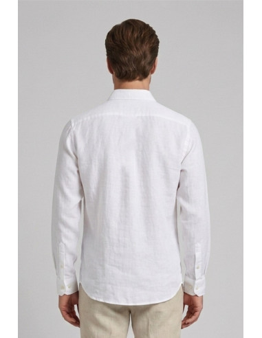 Guy camicia botton down in lino Custom919x-1211 M50090 [3dbab740]