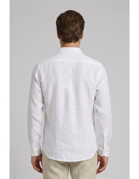 Guy camicia botton down in lino Custom919x-1211 M50090 [3dbab740]