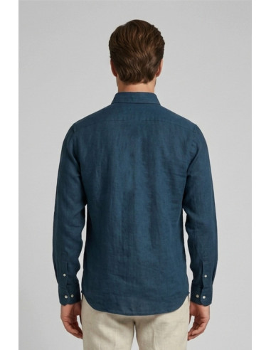 Guy camicia botton down in lino Custom919x-1211 M50090 [a6a40d46]