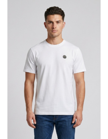 North Sails t-shirt in jersey di cotone stretch con logo patch 693156 [b36e6674]