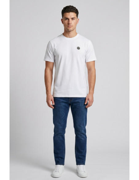North Sails t-shirt in jersey di cotone stretch con logo patch 693156 [dd55e47d]