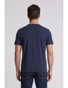 North Sails t-shirt in jersey di cotone stretch con logo patch 693156 [2870dc72] 2