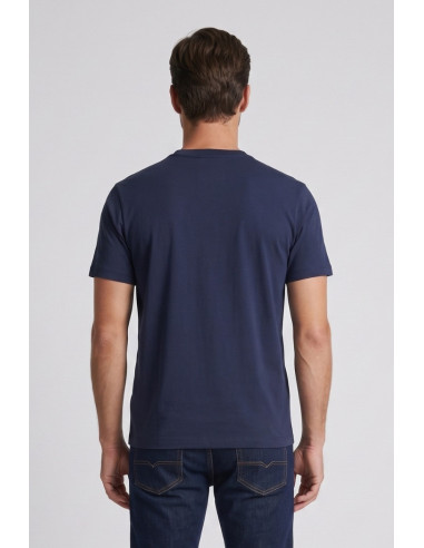 North Sails t-shirt in jersey di cotone stretch con logo patch 693156 [f1569f7f]