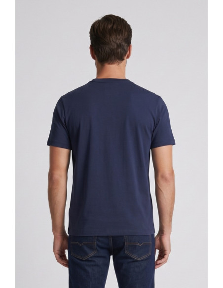 North Sails t-shirt in jersey di cotone stretch con logo patch 693156 [f1569f7f]
