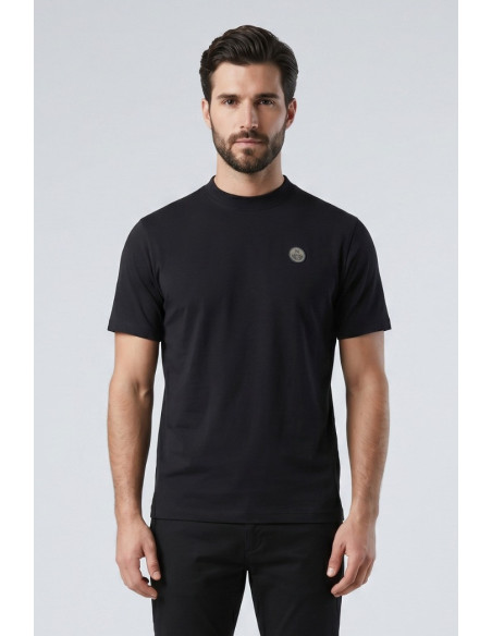 North Sails t-shirt in jersey di cotone stretch con logo patch 693156 [986cdef8]