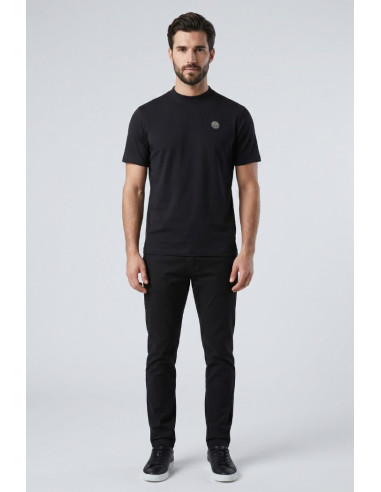 North Sails t-shirt in jersey di cotone stretch con logo patch 693156 [f6575cf1]