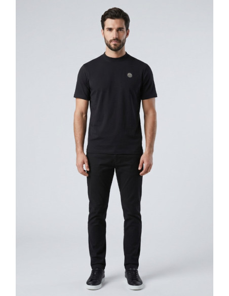 North Sails t-shirt in jersey di cotone stretch con logo patch 693156 [f6575cf1]
