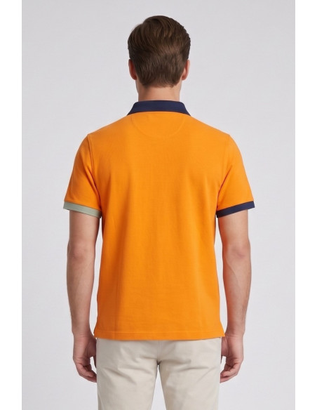 North Sails polo in piquet di cotone con dettagli a contrasto 692661 [8e16a5c2]