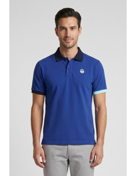 North Sails polo in piquet di cotone con dettagli a contrasto 692661 [6f5423c1]