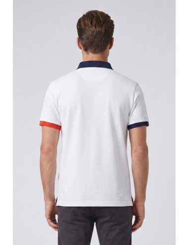 North Sails polo in piquet di cotone con dettagli a contrasto 692661 [21fdf4b3]