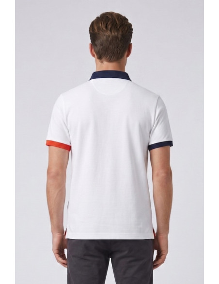 North Sails polo in piquet di cotone con dettagli a contrasto 692661 [21fdf4b3]