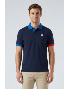 North Sails polo in piquet di cotone con dettagli a contrasto 692661 [63c50db8]