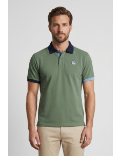 North Sails polo in piquet di cotone con dettagli a contrasto 692661 [99bddf5b]