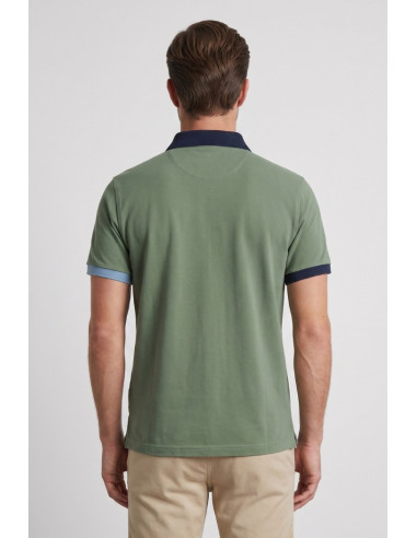 North Sails polo in piquet di cotone con dettagli a contrasto 692661 [409b9c56]