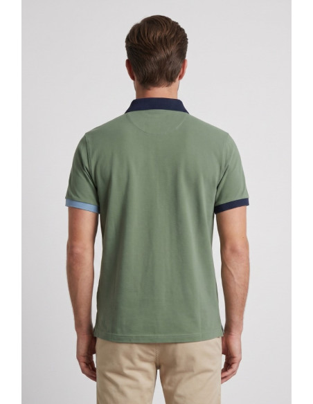 North Sails polo in piquet di cotone con dettagli a contrasto 692661 [409b9c56]