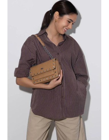 Xti borsa a tracolla con borchiette 184532 [42bff5f2]