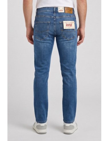 Rifle jeans in denim di cotone stretch slim fit RF432 [1706ff60]