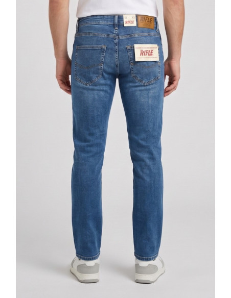 Rifle jeans in denim di cotone stretch slim fit RF432 [1706ff60]
