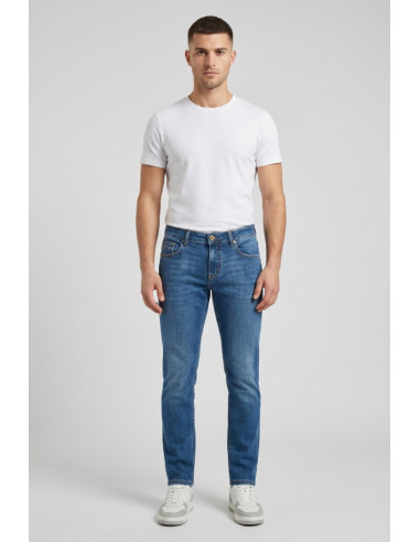 Rifle jeans in denim di cotone stretch slim fit RF432 [a01b3e64]
