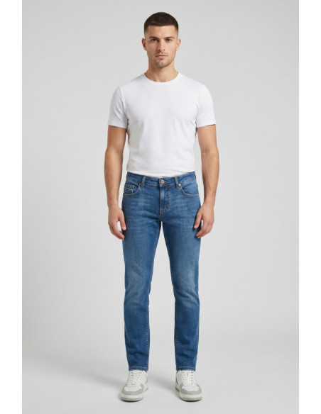 Rifle jeans in denim di cotone stretch slim fit RF432 [a01b3e64]