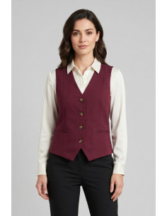 Fresh Flower gilet in misto lino FD652 [62cd633c]